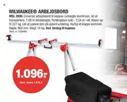Stark MILWAUKEEⓇ ARBEJDSBORD tilbud