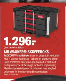 Stark MILWAUKEEⓇ SKUFFEBOKS PACKOUTTM tilbud