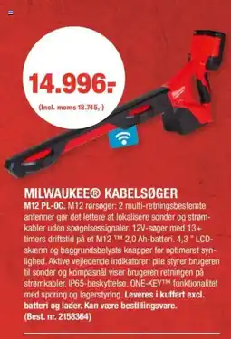Stark MILWAUKEEⓇ KABELSØGER tilbud