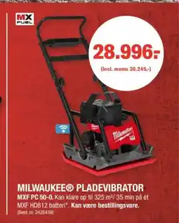 Stark MILWAUKEE® PLADEVIBRATOR tilbud
