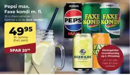 Dagrofa Food Service Pepsi max, Faxe kondi m. fl. tilbud