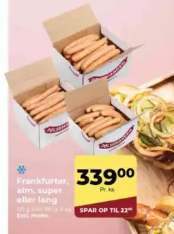 Dagrofa Food Service Frankfurter alm. super eller lang tilbud