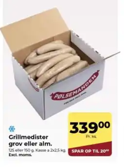 Dagrofa Food Service Grillmedister grov eller alm. tilbud