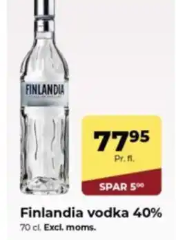 Dagrofa Food Service Finlandia vodka 40% tilbud