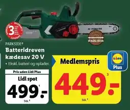 Batteridreven kædesav 20 V