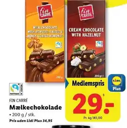 Lidl Mælkechokolade tilbud