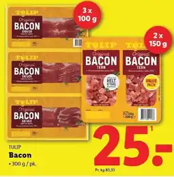Lidl TULIP Bacon tilbud