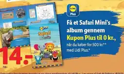 Lidl Få et Safari Mini's album gennem Kupon Plus til 0kr tilbud