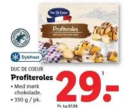 Lidl DUC DE COEUR Profiteroles tilbud