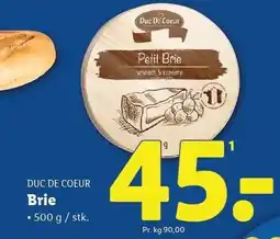 Lidl DUC DE COEUR Brie tilbud