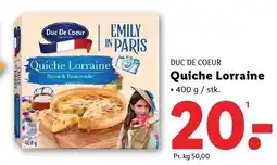 Lidl DUC DE COEUR Quiche Lorraine tilbud