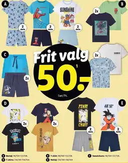 Lidl Nattøj, T-shirt eller Sweatshorts tilbud