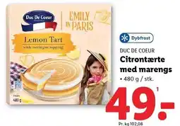 Lidl DUC DE COEUR Citrontærte med marengs tilbud