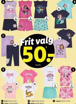 Lidl Nattøj, T-shirts eller Leggings tilbud