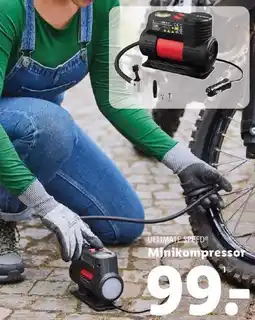 Lidl ULTIMATE SPEED Minikompressor tilbud