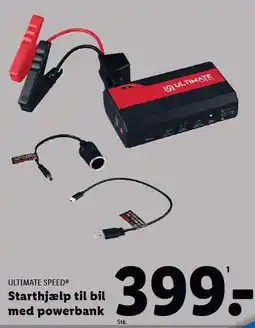 Lidl ULTIMATE SPEED Starthjælp til bil med powerbank tilbud