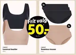 Lidl Lasercut bustier eller Seamless trusser tilbud