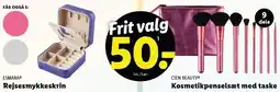 Lidl Rejsesmykkeskrin eller Kosmetikpenselsæt med taske tilbud