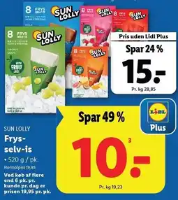 Lidl Frys-selv-is tilbud