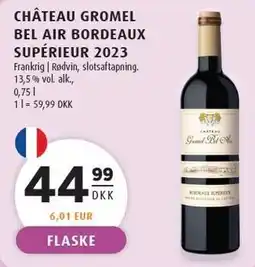 Scandinavian Park CHÂTEAU GROMEL BEL AIR BORDEAUX SUPÉRIEUR 2023 tilbud