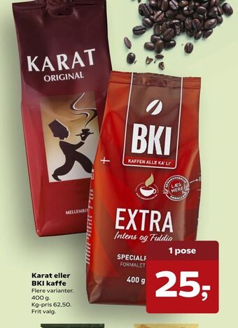 Karat eller BKI kaffe