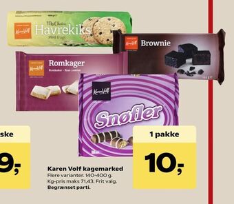 Dagli'Brugsen Karen Volf kagemarked tilbud