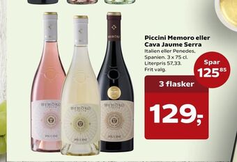 Piccini Memoro eller Cava Jaume Serra