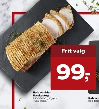 Dagli'Brugsen Halv ovnklar flæskesteg tilbud