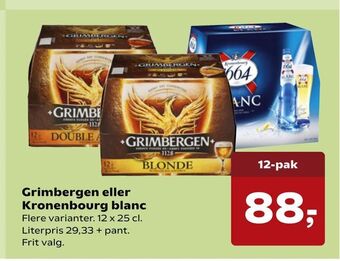 Dagli'Brugsen Grimbergen eller Kronenbourg blanc tilbud
