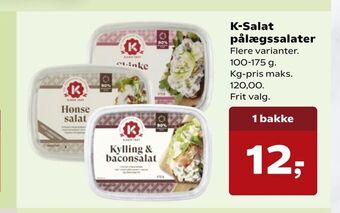 Dagli'Brugsen K-Salat pålægssalater tilbud
