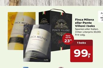 Dagli'Brugsen Finca Milena eller Ponte Villoni i boks tilbud