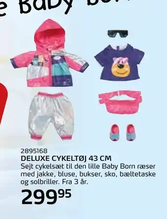 Deluxe cykeltøj 43 cm