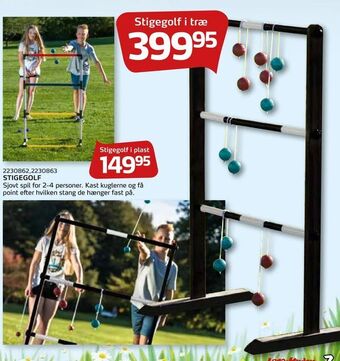 Legekæden Stigegolf i træ tilbud