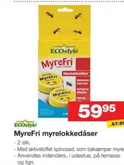 Bauhaus ECOstyle Myrelokkedåser tilbud