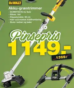 Bauhaus DEWALT Akku-græstrimmer tilbud