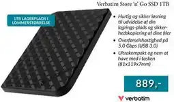 CBC Verbatim Store ‘n’ Go SSD 1TB tilbud
