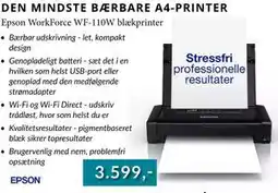 CBC Epson WorkForce WF-110W blækprinter tilbud