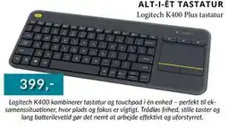 CBC Logitech K400 Plus tastatur tilbud