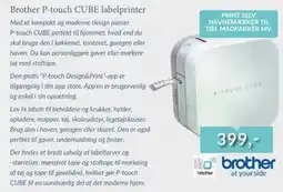 CBC Brother P-touch CUBE labelprinter tilbud