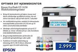 CBC Epson EcoTank ET-5150 Multifunktionsprinter tilbud