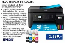 CBC Epson EcoTank ET-4800 multifunktionsprinter tilbud
