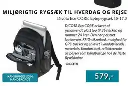CBC Dicota Eco CORE laptoprygsæk 15-17.3 tilbud