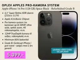 CBC Apple iPhone 14 Pro (128 GB) Space Black - Refurbished Grade B tilbud