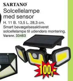 Harald Nyborg Solcellelampe med sensor tilbud