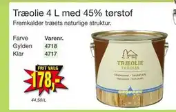 Harald Nyborg Træolie 4 L med 45% tørstof tilbud