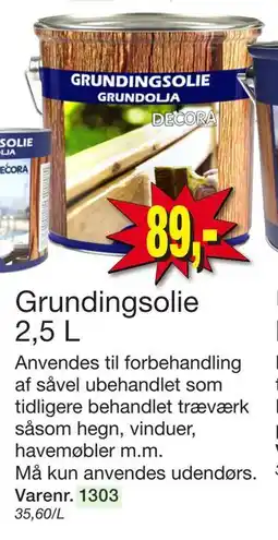 Harald Nyborg Grundingsolie 2,5 L tilbud