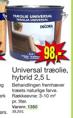 Harald Nyborg Universal træolie, hybrid 2,5 L tilbud