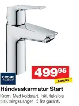 Bauhaus GROHE Håndvaskarmatur Start tilbud