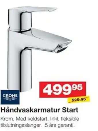Bauhaus GROHE Håndvaskarmatur Start tilbud