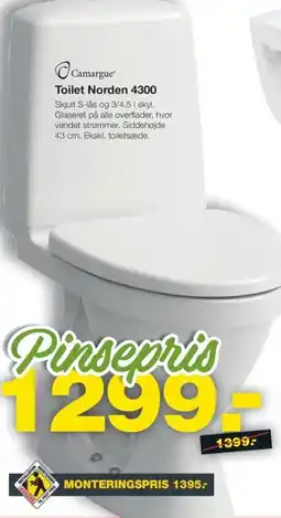 Bauhaus Camargue Toilet Norden 4300 tilbud